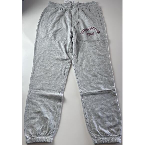 Gymshark Weightlifting Club Jogger Small Grey Sweatpants Logo Comfy Baggy Look - Picture 1 of 13